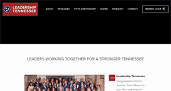 Desktop Screenshot of leadershiptennessee.org