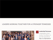 Tablet Screenshot of leadershiptennessee.org
